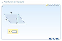 Parallelograms and trapeziums