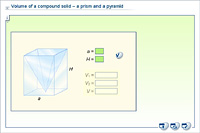 Volume of a compound solid – a prism and a pyramid