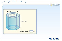 Finding the surface area of a ring