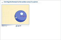 Deriving the formula for the surface area of a sphere