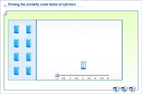 Finding the similarity scale factor of cylinders