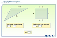 Applying the linear equation