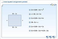 Linear equation and geometric problem