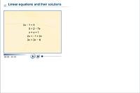 Linear equations and their solutions