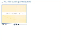 The perfect square in quadratic equations
