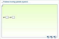 Problems involving quadratic equations