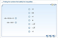 Finding the numbers that satisfy the inequalities