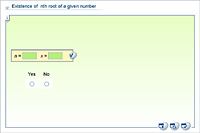 Existence of  nth root of a given number