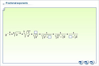 Fractional exponents