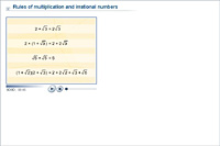 Rules of multiplication and irrational numbers