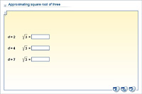 Approximating square root of three