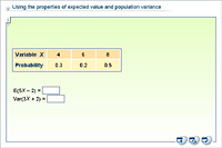 Using the properties of expected value and population variance