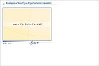 Example of solving a trigonometric equation