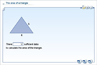 The area of a triangle