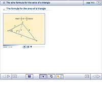 The sine formula for the area of a triangle