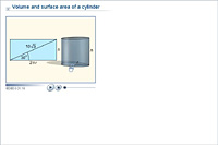 Volume and surface area of a cylinder
