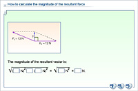 How to calculate the magnitude of the resultant force