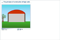The principle of construction of high walls