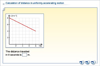 Calculation of distance in uniformly accelerating motion