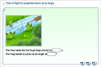 Time of flight for projectile motion at an angle