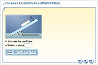 How easy is it to determine the coefficient of friction?