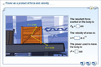 Power as a product of force and velocity