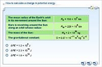 How to calculate a change in potential energy