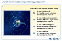 What is the difference between potential energy and potential?
