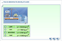 How to determine the density of a solid