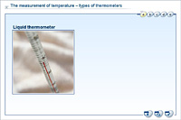 The measurement of temperature – types of thermometers