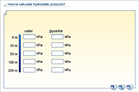 How to calculate hydrostatic pressure?