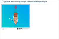 Application of the continuity principle and Bernoulli's Principle in sport