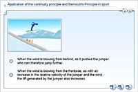 Application of the continuity principle and Bernoulli's Principle in sport