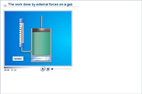 The work done by external forces on a gas