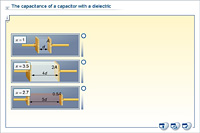 The capacitance of a capacitor with a dielectric