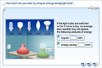 How much can you save by using an energy-saving light bulb?