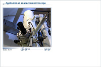 Application of an electron microscope