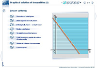 Graphical solution of inequalities (1)