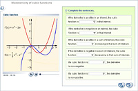 Monotonicity of cubic functions