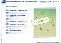 Derivatives of powers with rational exponent