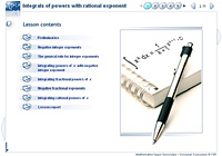 Integrals of powers with rational exponent