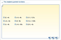 The simplest quadratic functions