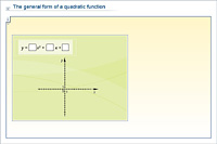 The general form of a quadratic function
