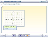 Factorisation of quadratic functions
