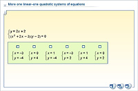 More one linear–one quadratic systems of equations