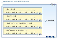 Intersection and union of sets of solutions