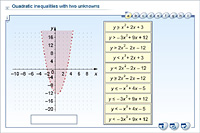 Quadratic inequalities with two unknowns