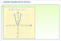 Quadratic inequalities with two unknowns