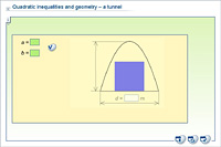 Quadratic inequalities and geometry – a tunnel