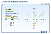 Solving a system of simultaneous equations